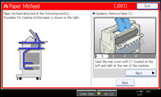 Operation panel screen illustration