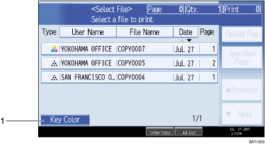Operation panel screen illustration numbered callout illustration