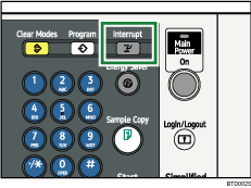 Interrupt key illustration