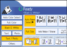 Operation panel screen illustration