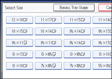 Operation panel screen illustration