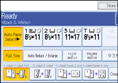 Operation panel screen illustration