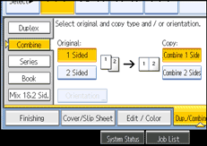 Operation panel screen illustration
