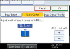 Operation panel screen illustration