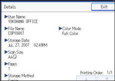 Operation panel screen illustration