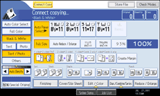 Operation panel screen illustration