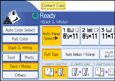 Operation panel screen illustration