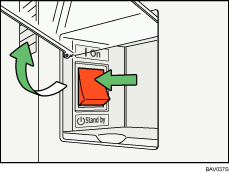 Main power switch illustration