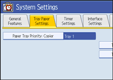 Operation panel screen illustration