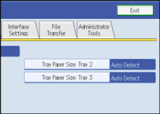 Operation panel screen illustration
