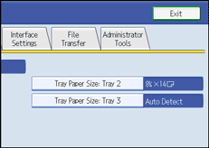 Operation panel screen illustration