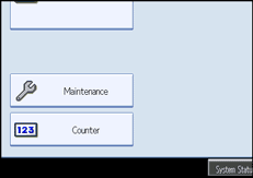 Operation panel screen illustration