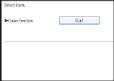 Operation panel screen illustration