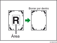 Ilustración de Borrar interior