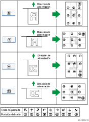 Ilustración de la posición del sello