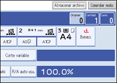 Ilustración de la pantalla panel de mandos