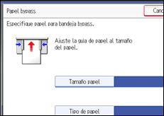 Ilustración de la pantalla panel de mandos