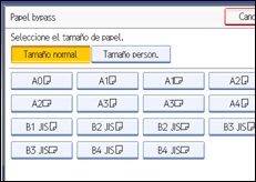 Ilustración de la pantalla panel de mandos