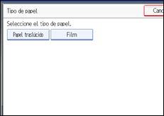 Ilustración de la pantalla panel de mandos