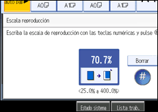 Ilustración de la pantalla panel de mandos
