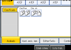 Ilustración de la pantalla panel de mandos
