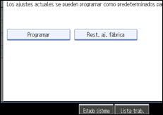 Ilustración de la pantalla panel de mandos