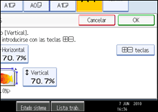 Ilustración de la pantalla panel de mandos