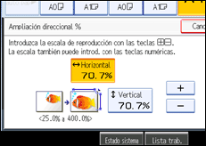Ilustración de la pantalla panel de mandos