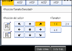 Ilustración de la pantalla panel de mandos