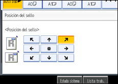 Ilustración de la pantalla panel de mandos