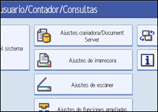 Ilustración de la pantalla panel de mandos