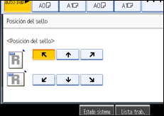 Ilustración de la pantalla panel de mandos