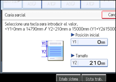Ilustración de la pantalla panel de mandos