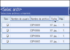 Ilustración de la pantalla panel de mandos
