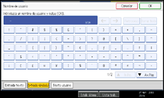 Ilustración de la pantalla panel de mandos