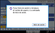 Ilustración de la pantalla panel de mandos