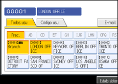 ilustración de la pantalla del panel de operaciones