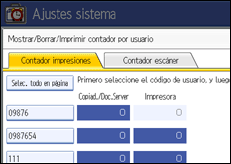 Ilustración de la pantalla panel de mandos