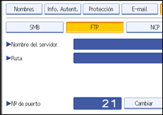 Ilustración de la pantalla panel de mandos