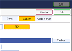 Ilustración de la pantalla panel de mandos