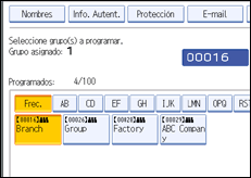 Ilustración de la pantalla panel de mandos