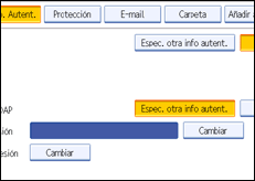 Ilustración de la pantalla panel de mandos