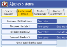 Ilustración de la pantalla panel de mandos