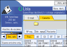 Ilustración de la pantalla panel de mandos