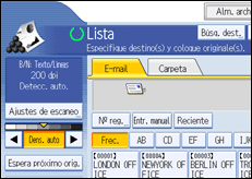 Ilustración de la pantalla panel de mandos 