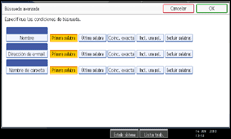 Ilustración de la pantalla panel de mandos