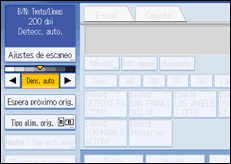 Ilustración de la pantalla panel de mandos
