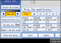 Ilustración de la pantalla panel de mandos