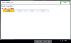 Ilustración de la pantalla panel de mandos