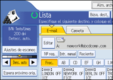 Ilustración de la pantalla panel de mandos